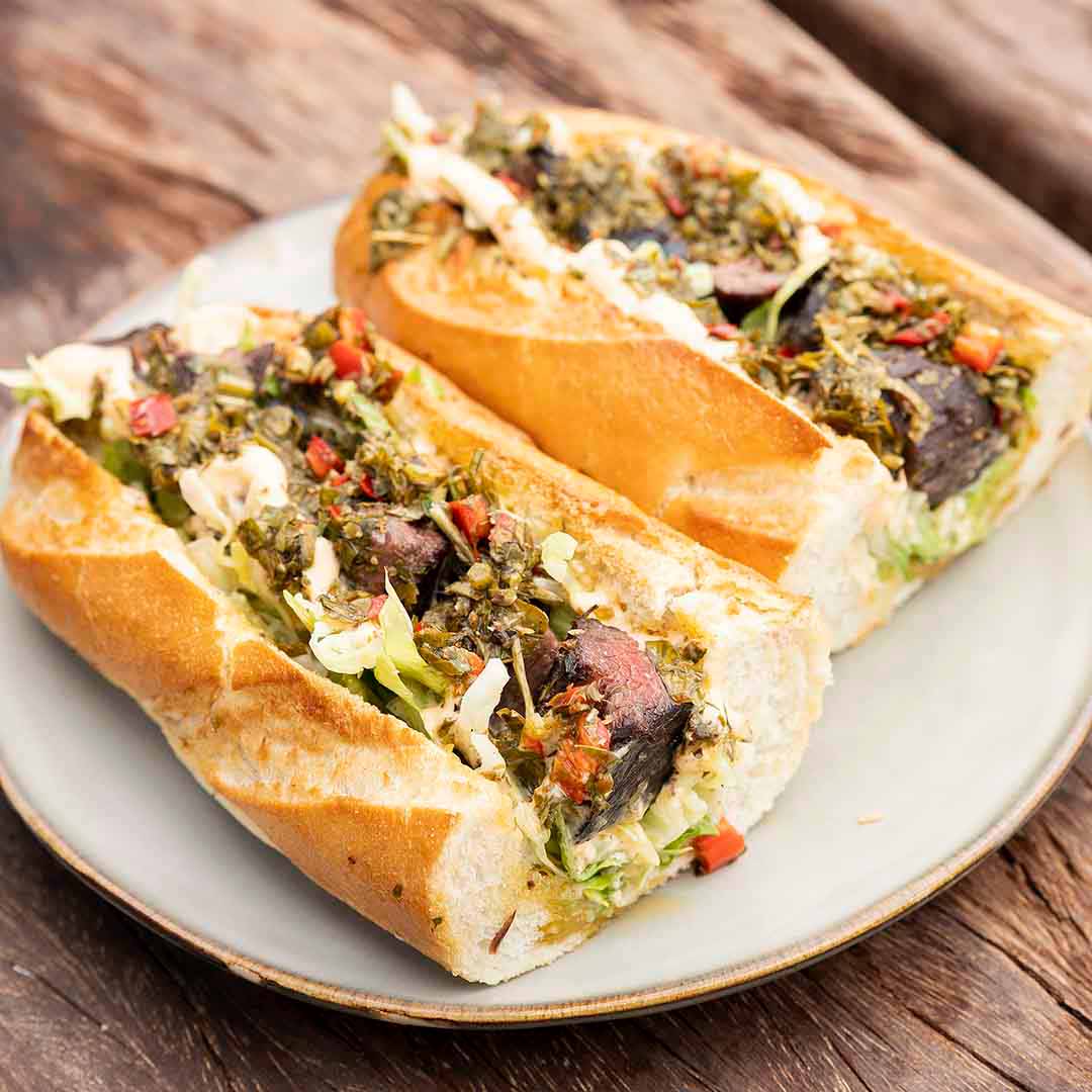 Argentinsk steaksandwich fra Pepito i Hillerød